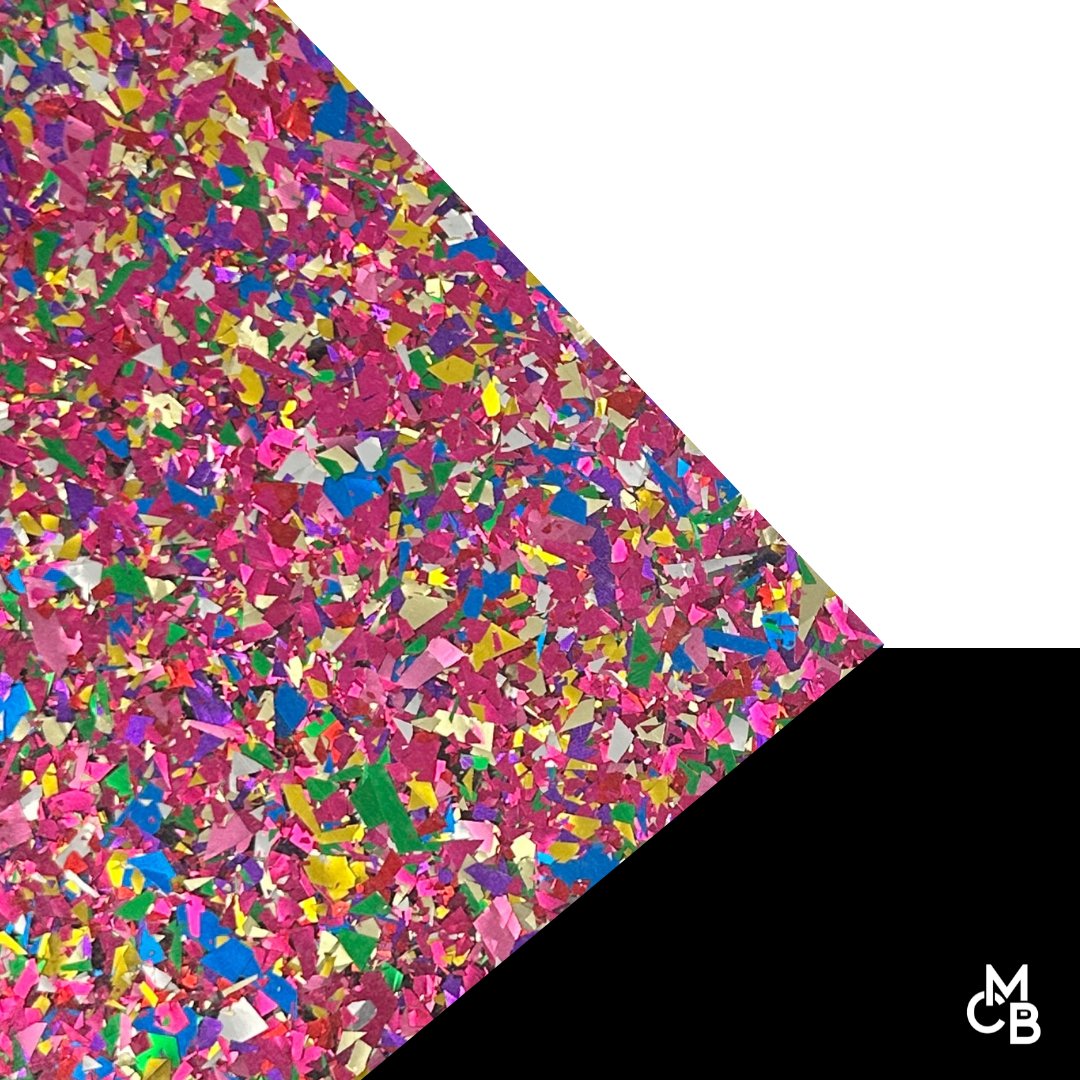 5/32" Pink Chunky Flake Glitter Cast Acrylic Sheets - Acrylic Sheets